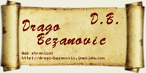 Drago Bežanović vizit kartica